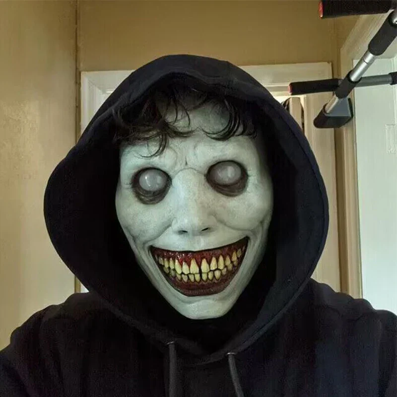 Halloween Mask Latex Smiley Demon Full Face Horror Party - Image 4