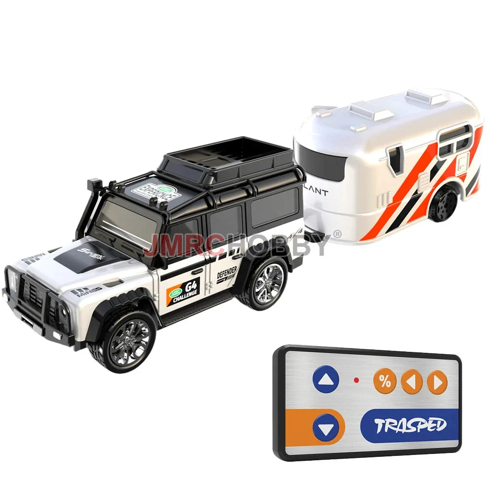 Alloy RC Car with Trailer - 2.4GHz Remote Control Mini Vehicle for Kids & Adults - Image 8