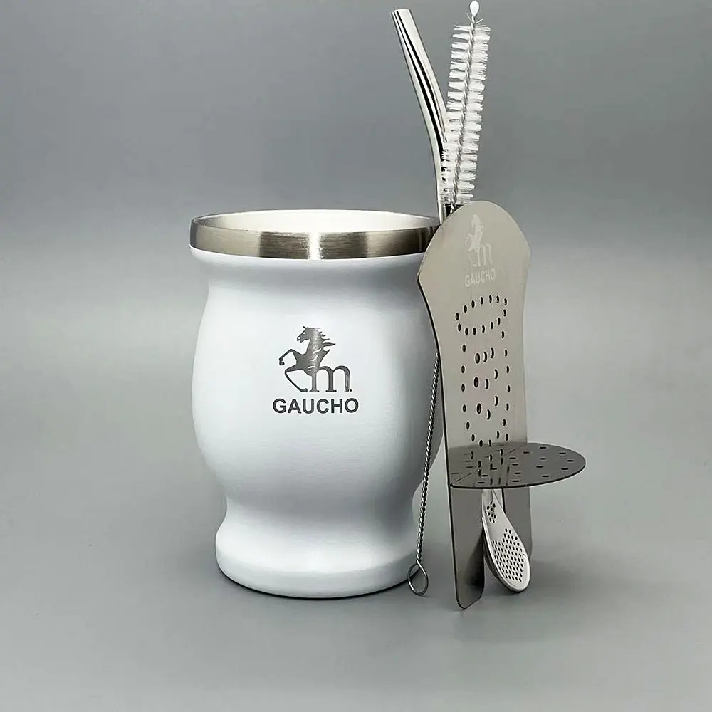 Yerba Mate Bombilla Set Stainless Steel Mate Kit Easy Clean - Image 8