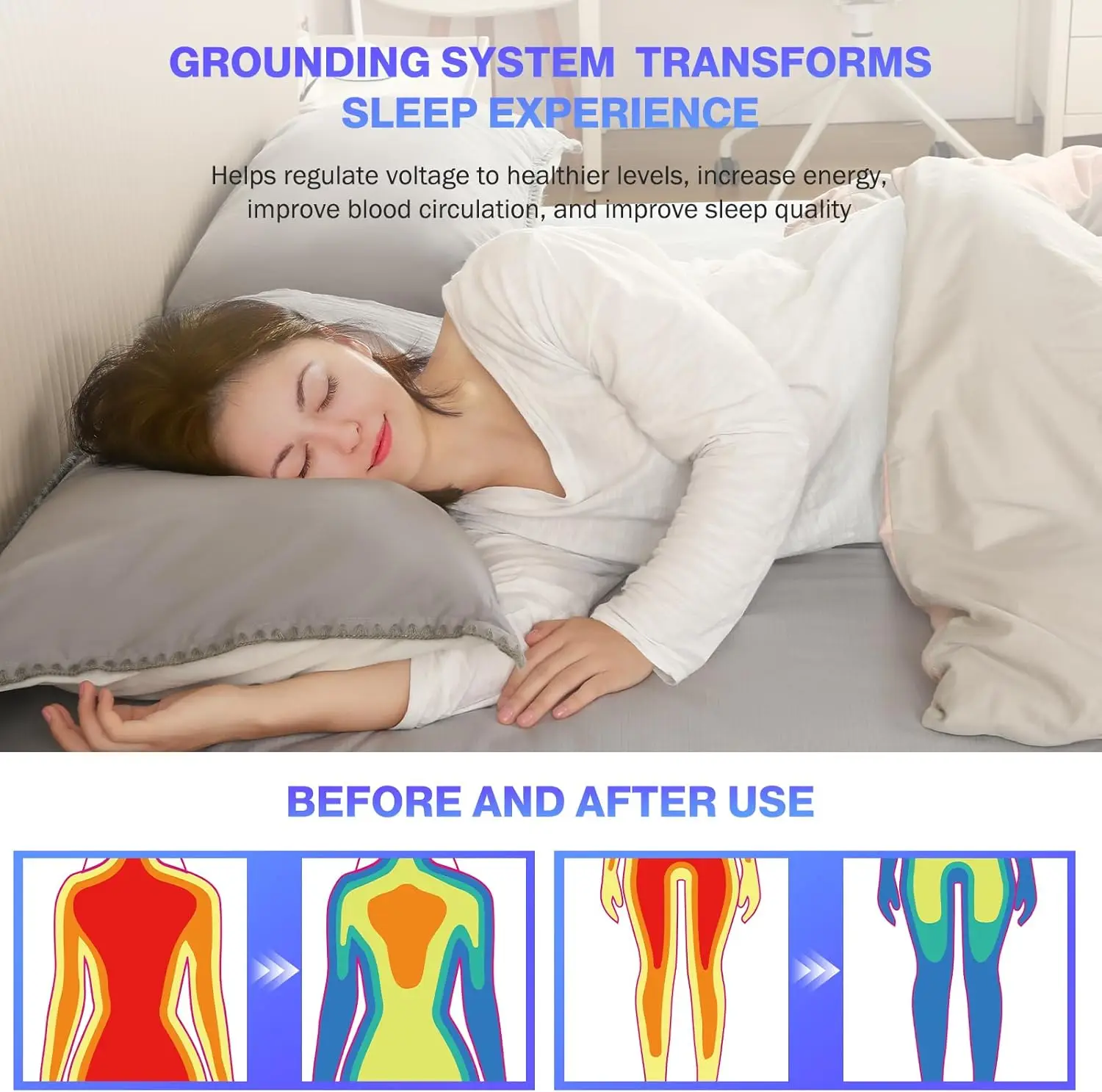 Earthing Fitted Sheet Ten Percent Silver Fiber Grounding - Image 6