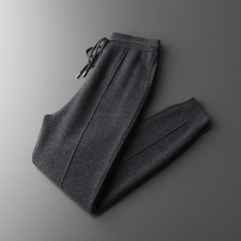 100% Cashmere Joggers for Men, Soft Comfortable Jogging Pants with Modern Cut and Thermoregulating Properties - Image 9