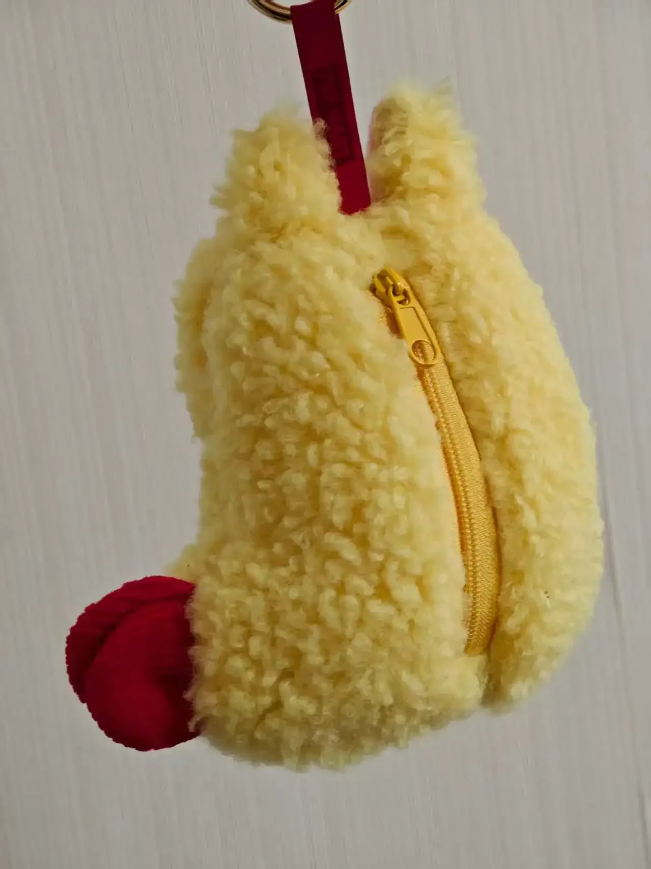 Tempura Shrimp Plush Earphone Bag Keychain Accessory - Image 4
