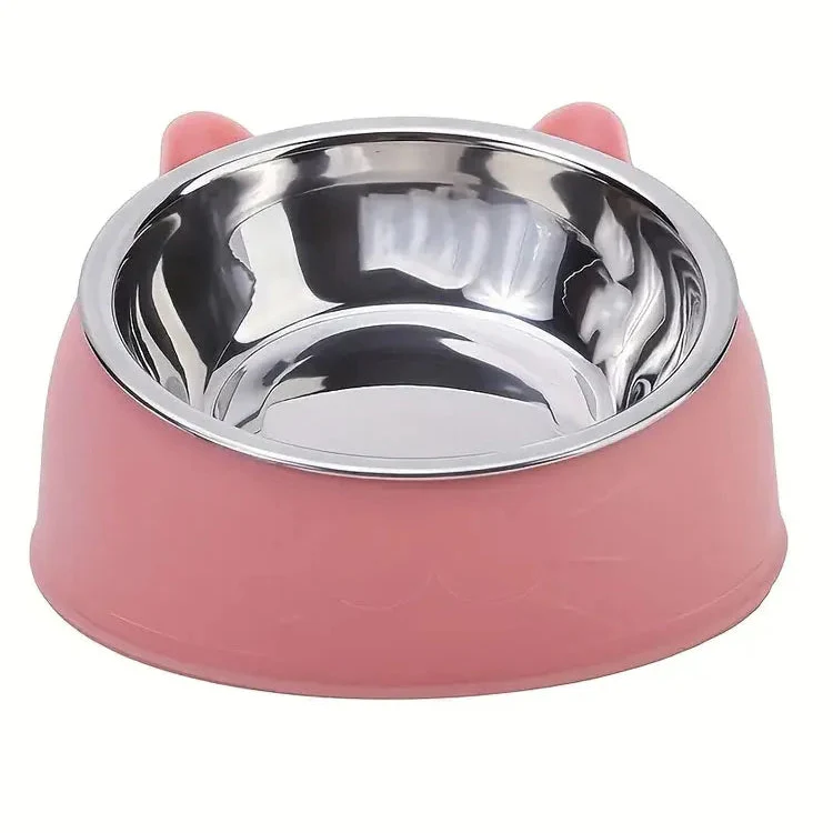 100ml Cat Dog Bowl Raised Non Slip Tilt Feeder for Pets - Image 3