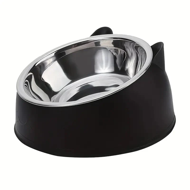 100ml Cat Dog Bowl Raised Non Slip Tilt Feeder for Pets - Image 4
