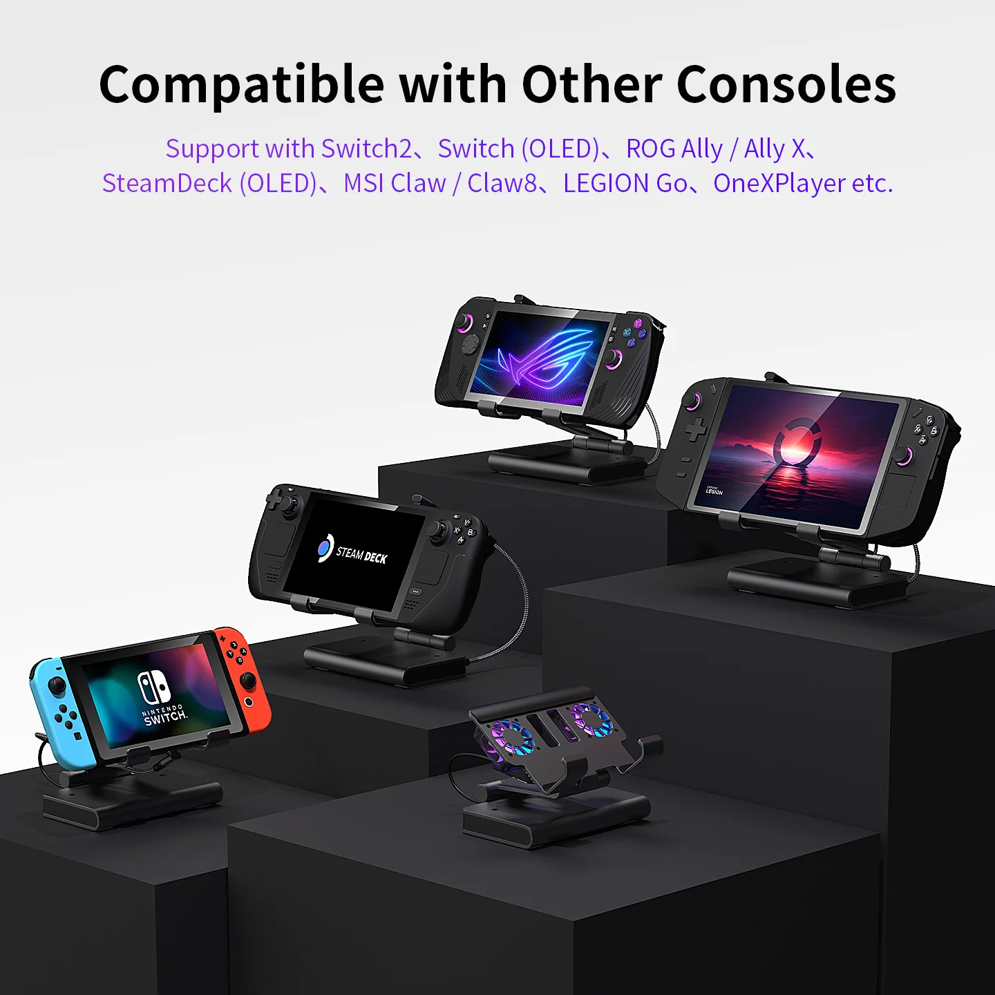 Docking Station 100W With Dual Fans 4K HDMI Gaming Dock - Image 16