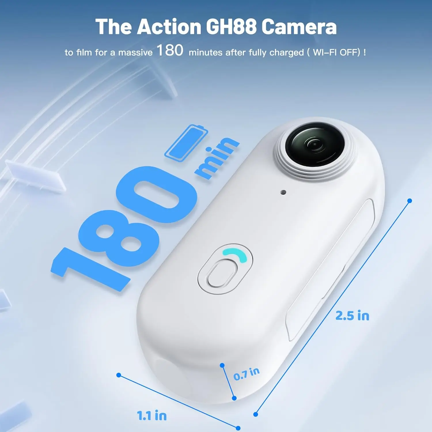 1080P Small WiFi Mini Pocket Action Camera - Portable Sports Video Recorder for Kids, Hands-Free, Body Worn - Image 3