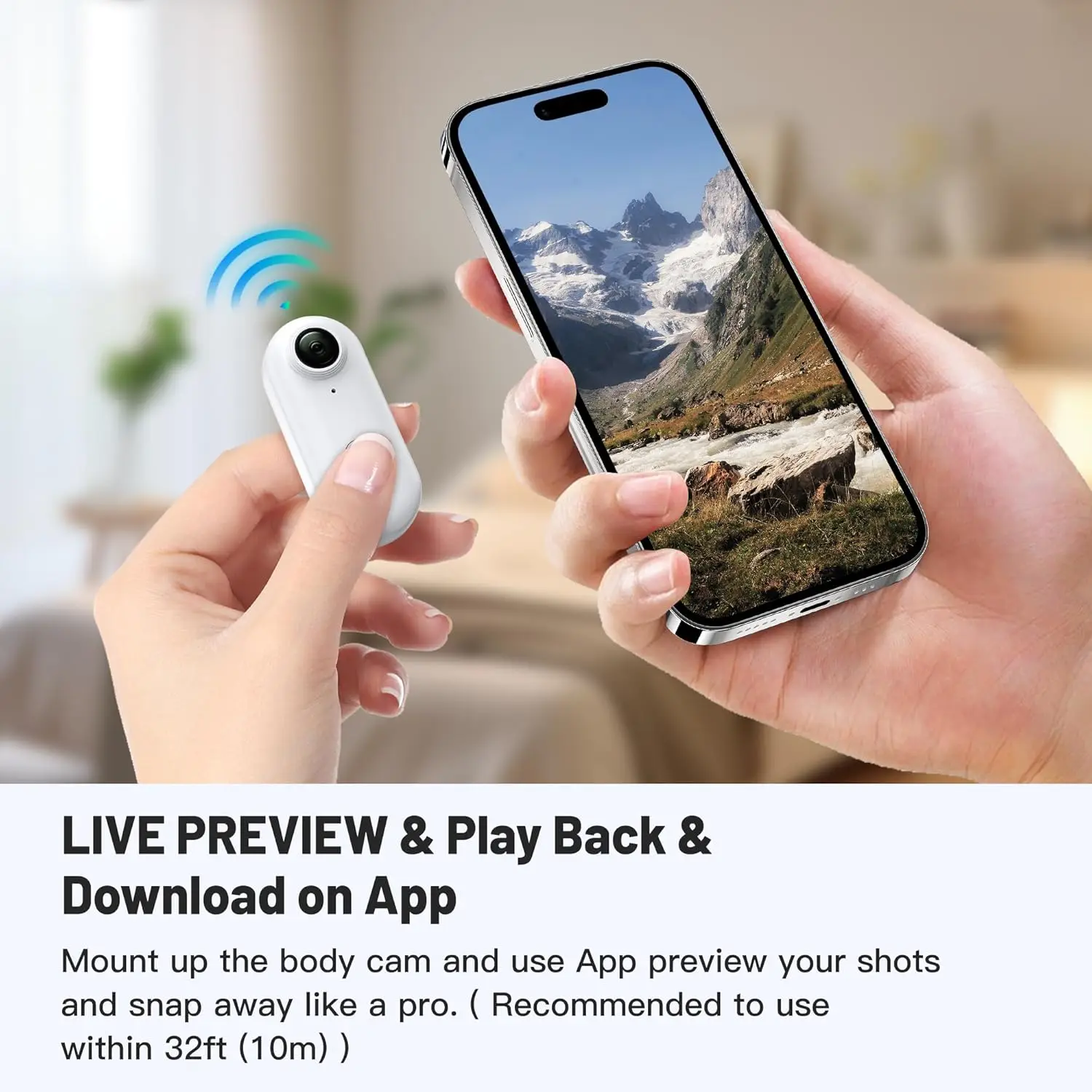 1080P Small WiFi Mini Pocket Action Camera - Portable Sports Video Recorder for Kids, Hands-Free, Body Worn - Image 4