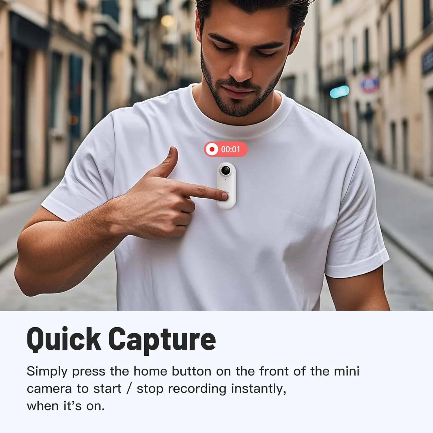 1080P Small WiFi Mini Pocket Action Camera - Portable Sports Video Recorder for Kids, Hands-Free, Body Worn - Image 5