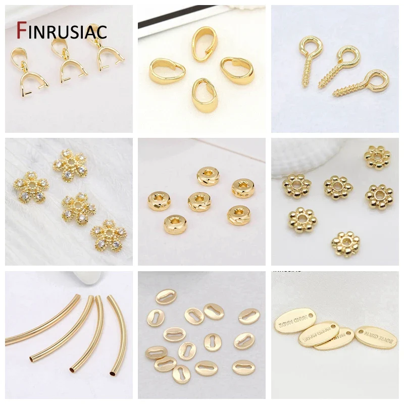 14K Gold Plated Brass Jewelry Ring Connectors Pack 10Pc - Image 5