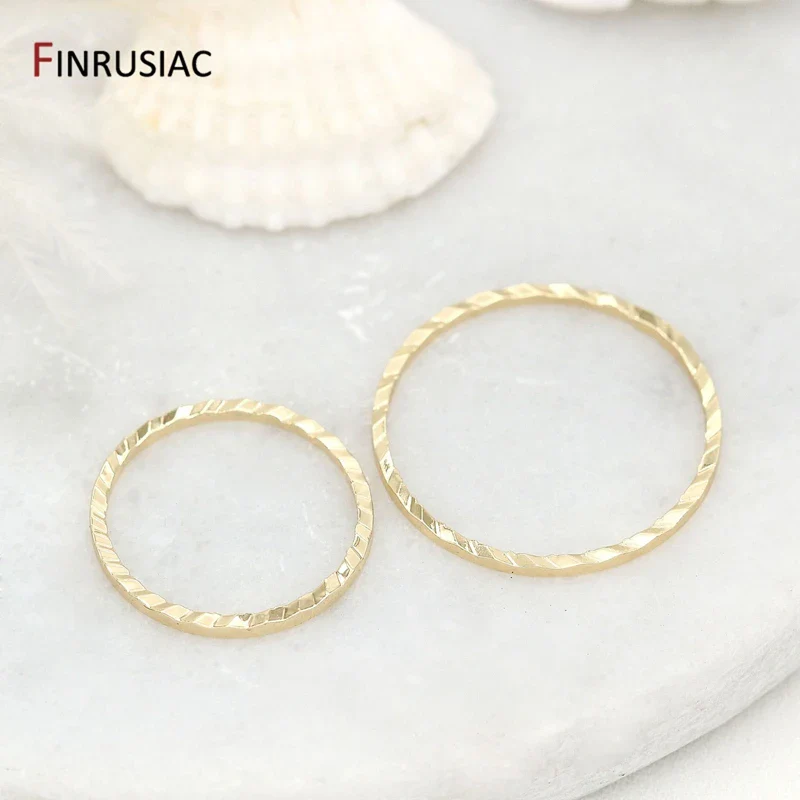 14K Gold Plated Brass Jewelry Ring Connectors Pack 10Pc - Image 6