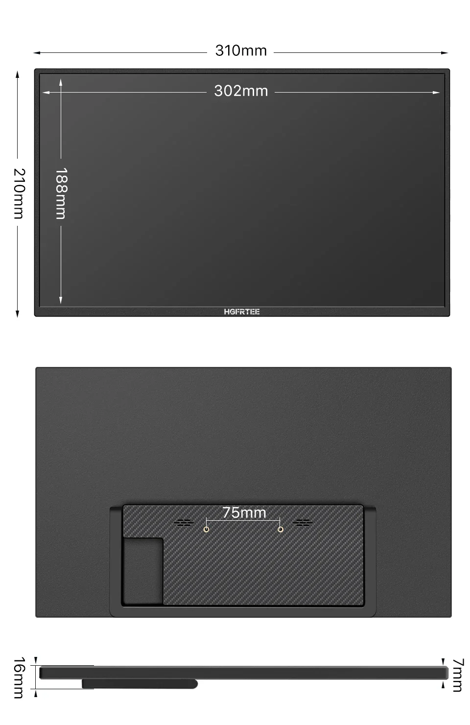 Portable 14.1 Inch 1080P IPS Gaming Monitor With Stand - Image 21