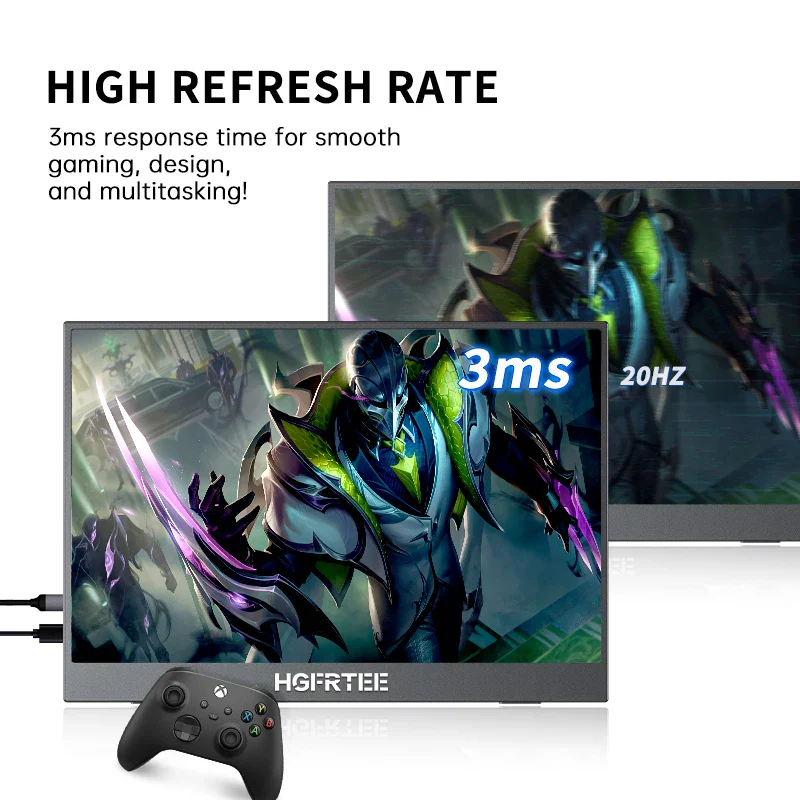 Portable 14.1 Inch 1080P IPS Gaming Monitor With Stand - Image 3