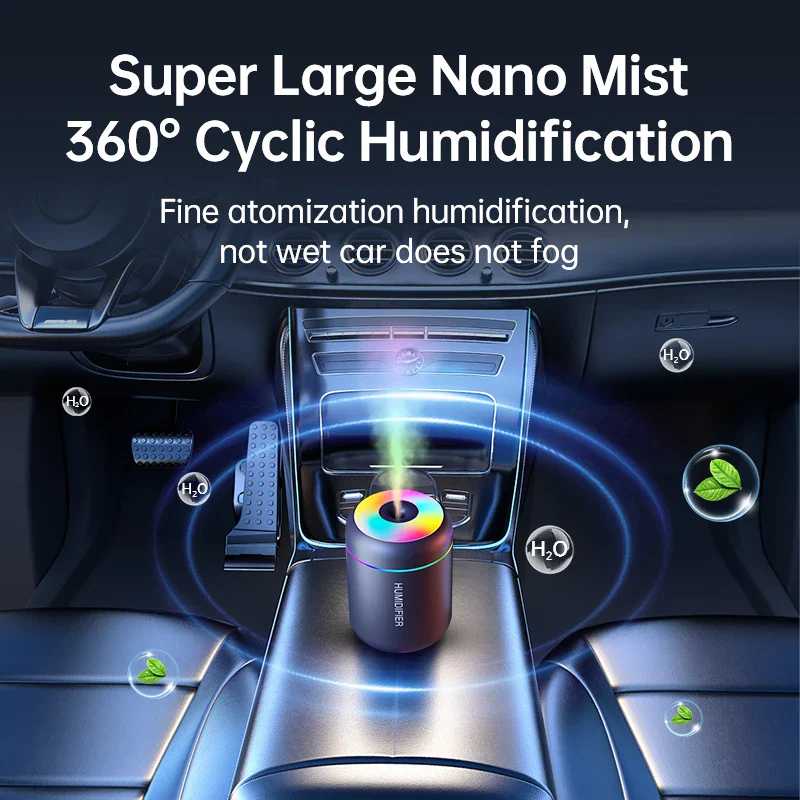 180ML Mini USB Aroma Diffuser - Electric Humidifier for Home, Car & Bedroom, Essential Oil Purifier with Mist Lights - Image 4