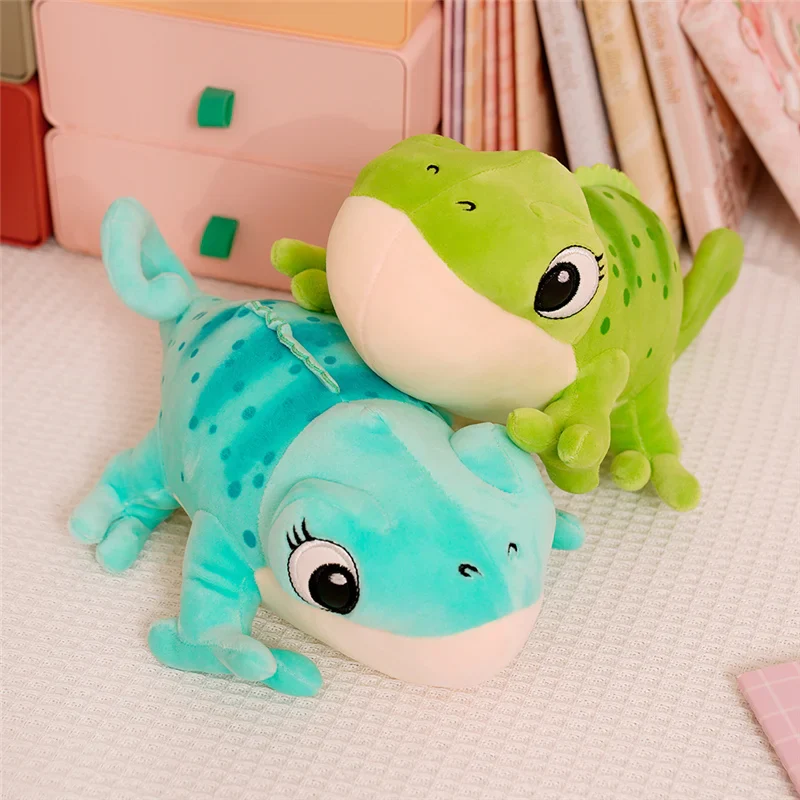 Plush Chameleon Pillow 30cm Cartoon Reptile Cozy Gift - Image 3