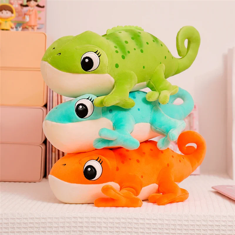 Plush Chameleon Pillow 30cm Cartoon Reptile Cozy Gift - Image 5