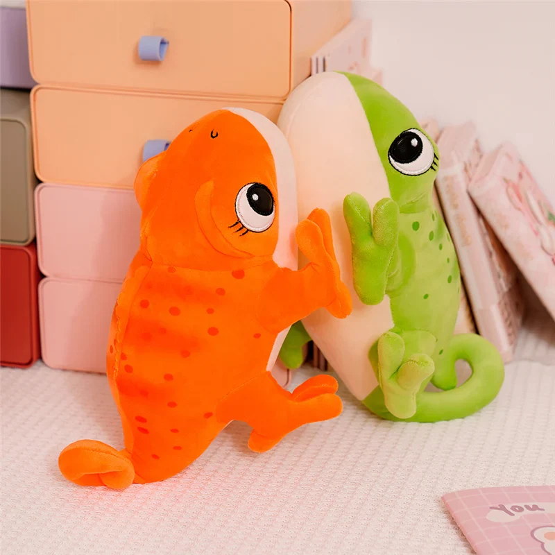 Plush Chameleon Pillow 30cm Cartoon Reptile Cozy Gift - Image 8