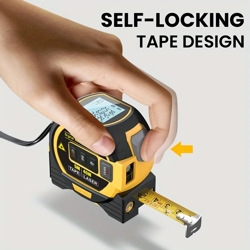 Laser Tape Measure 3 In 1 Digital Rangefinder Precise - Image 4