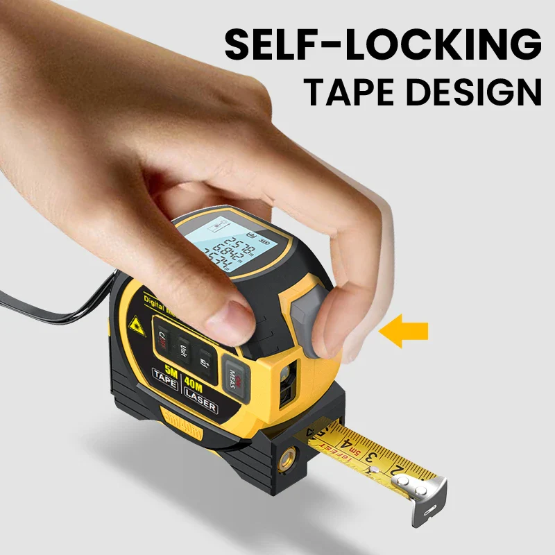 Laser Tape Measure 3 In 1 Digital Rangefinder Precise - Image 9