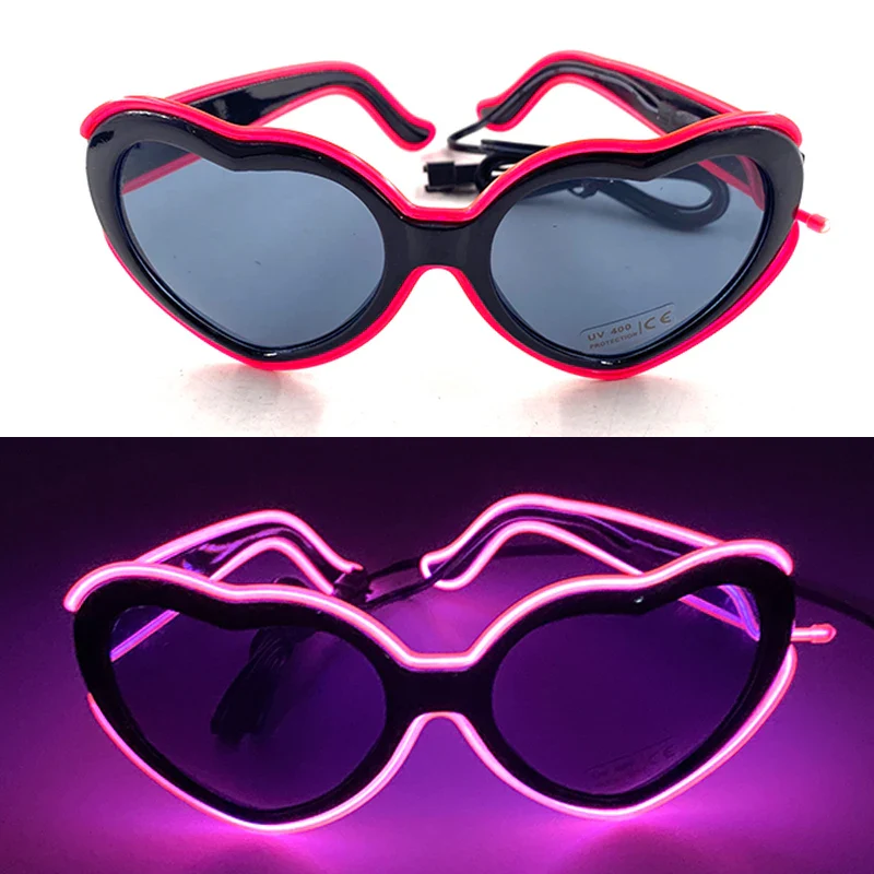 1PC Light Up LED Glasses Neon Sunglasses for Parties Kids Adults - Image 3