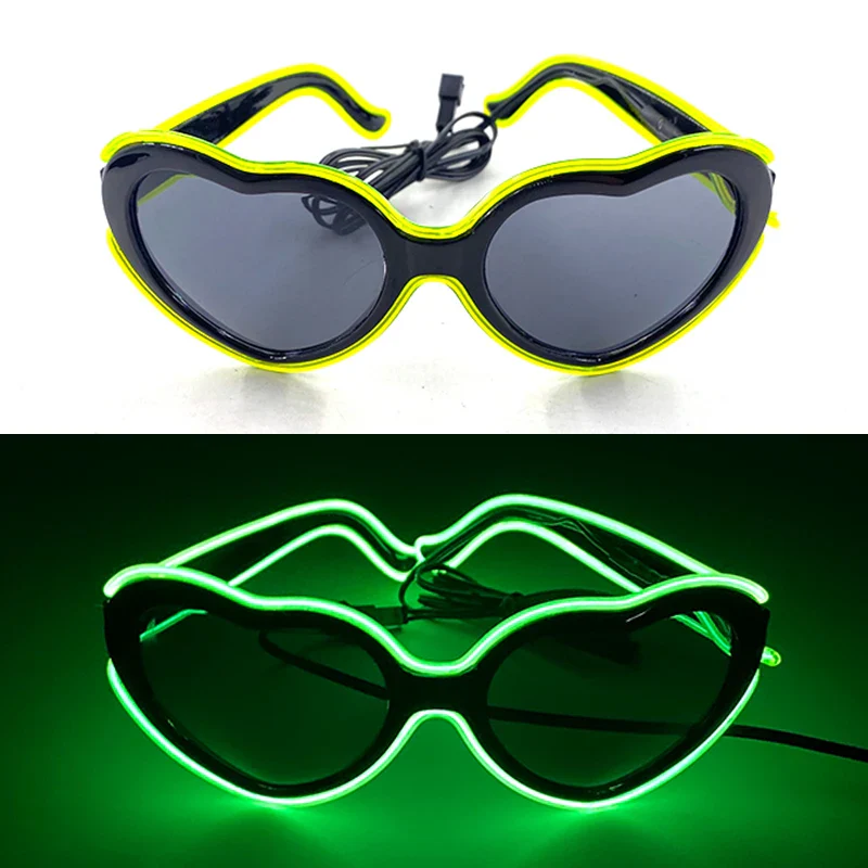 1PC Light Up LED Glasses Neon Sunglasses for Parties Kids Adults - Image 4