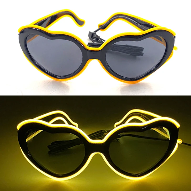 1PC Light Up LED Glasses Neon Sunglasses for Parties Kids Adults - Image 8