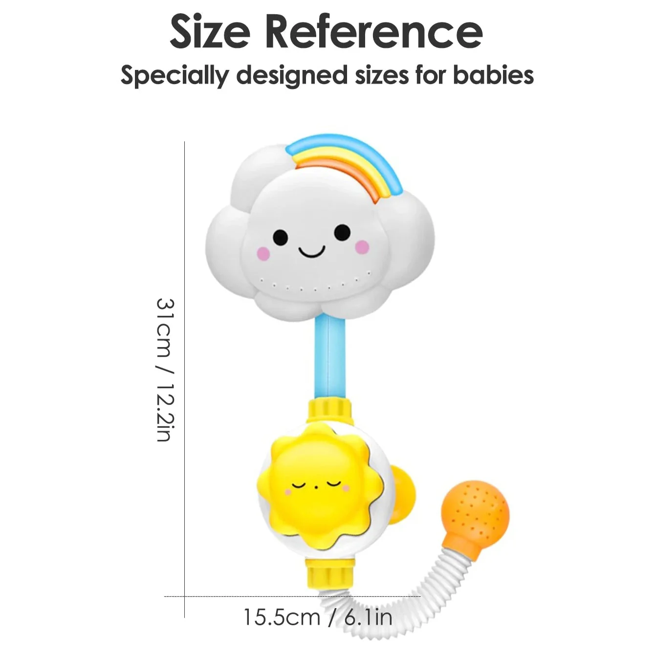 1pcs Kids Cloud Shower Toy - Baby Bathtub Water Toy for Boys and Girls, Fun Comfort Gift - Image 4