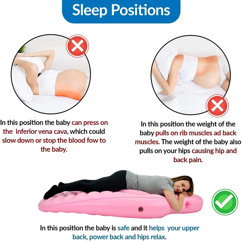 Inflatable Pregnancy Pillow Maternity Bed Support Sleeping - Image 4