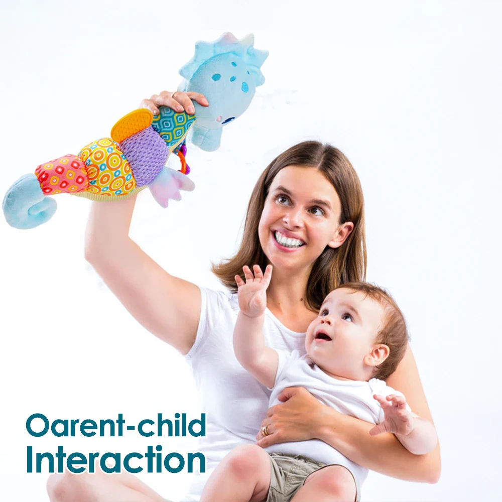 Soft Giraffe Baby Rattle Hanging Plush Newborn Sensory Toys - Image 10
