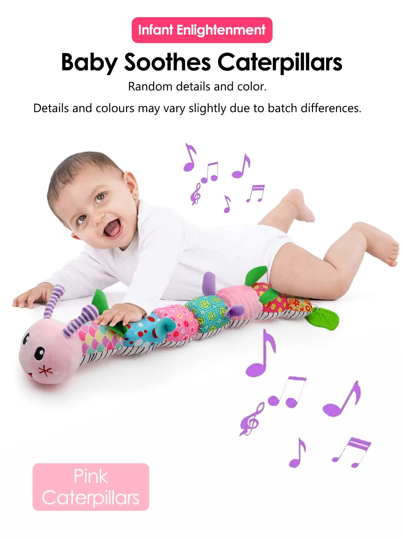 Soft Giraffe Baby Rattle Hanging Plush Newborn Sensory Toys - Image 18