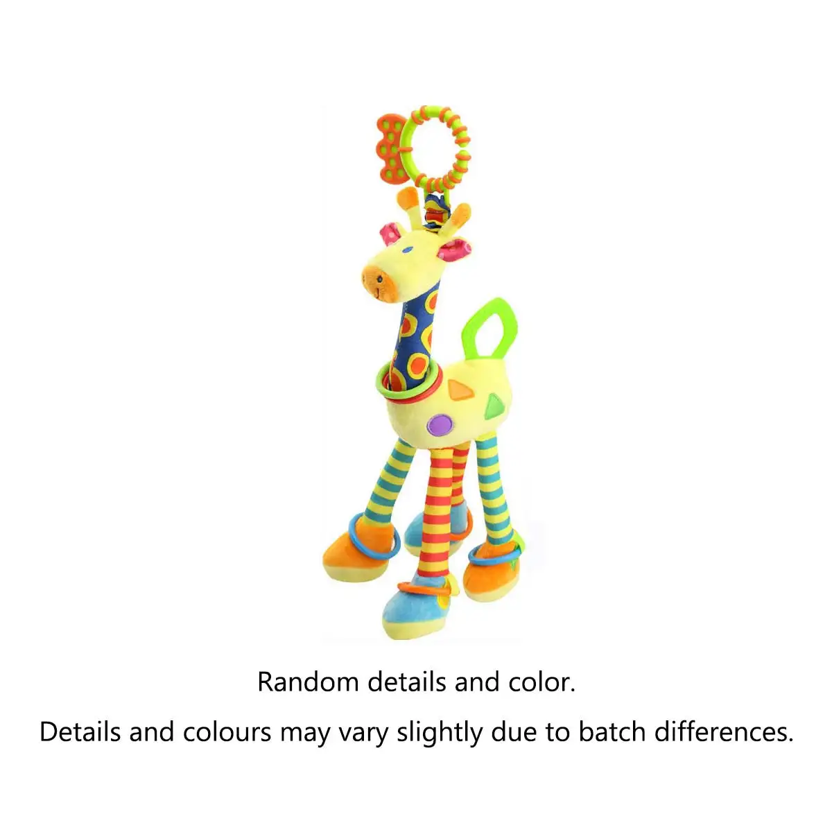 Soft Giraffe Baby Rattle Hanging Plush Newborn Sensory Toys - Image 21