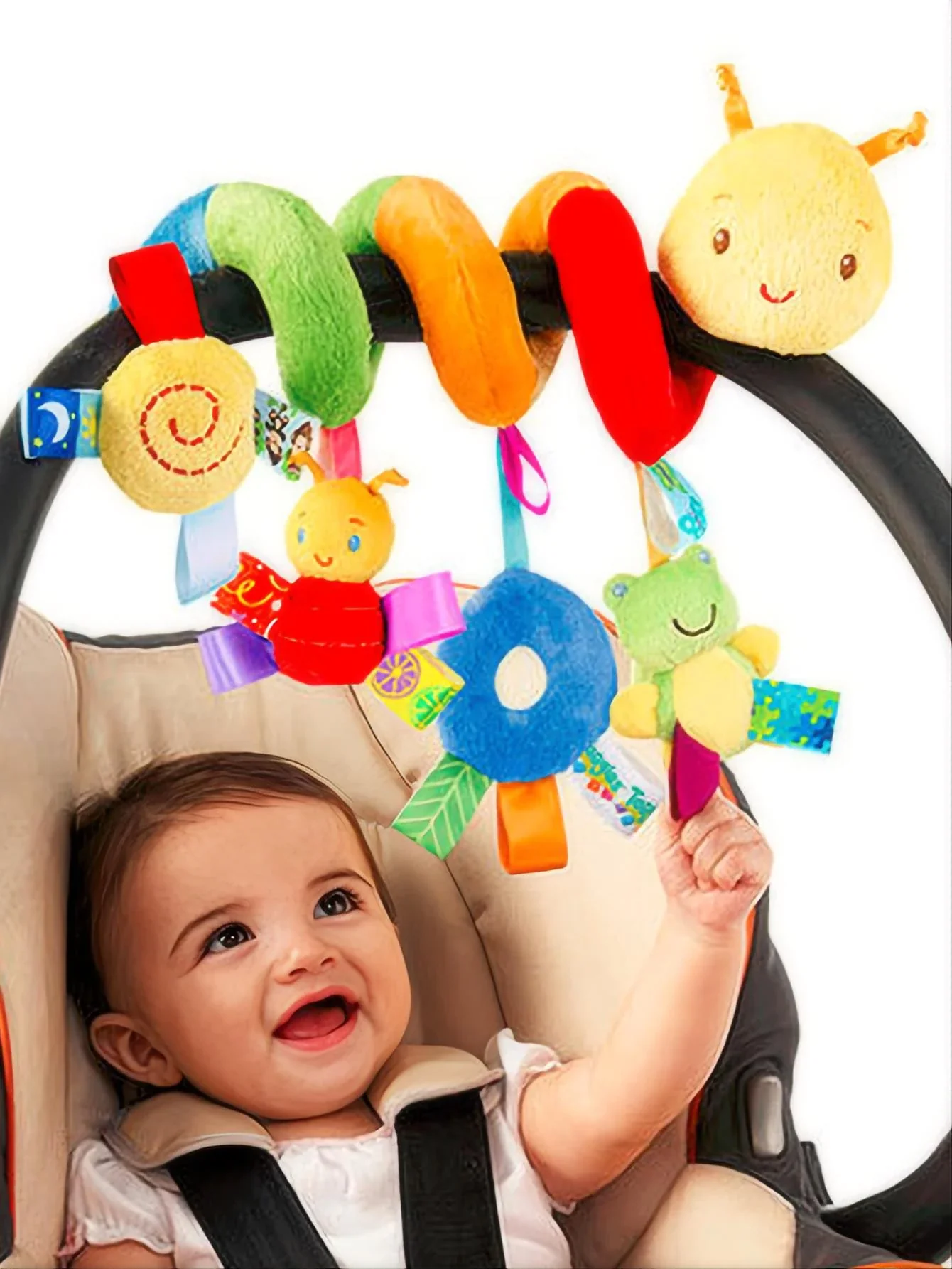 Soft Giraffe Baby Rattle Hanging Plush Newborn Sensory Toys - Image 22