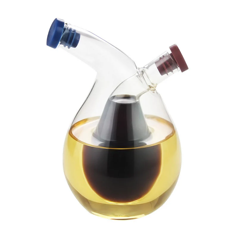 Oil And Vinegar Dispenser Double Layer Glass Bottle - Image 13