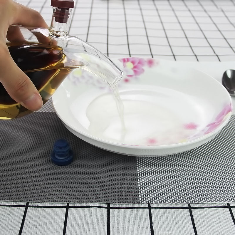 Oil And Vinegar Dispenser Double Layer Glass Bottle - Image 17