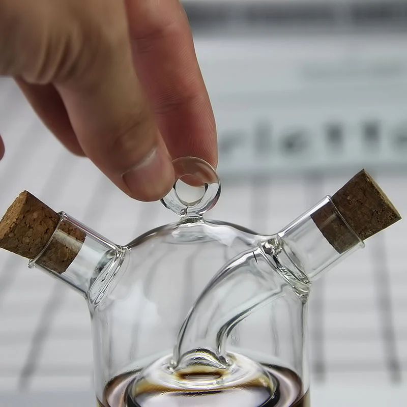 Oil And Vinegar Dispenser Double Layer Glass Bottle - Image 19