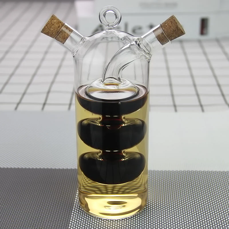 Oil And Vinegar Dispenser Double Layer Glass Bottle - Image 21