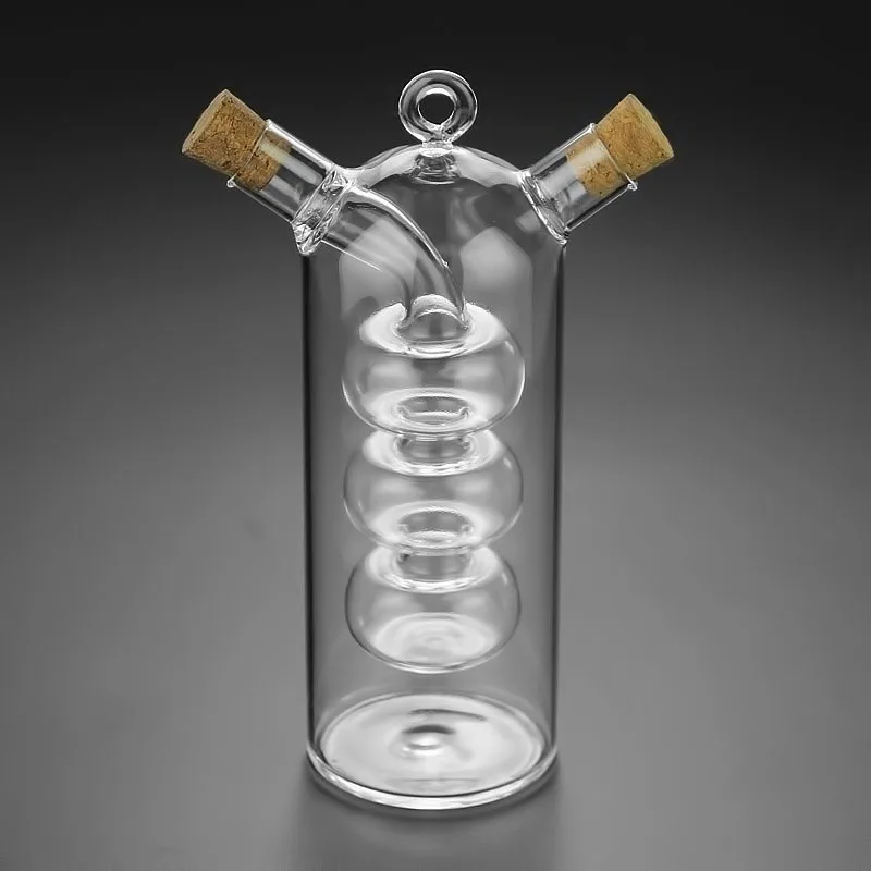 Oil And Vinegar Dispenser Double Layer Glass Bottle - Image 23