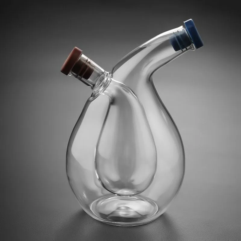 Oil And Vinegar Dispenser Double Layer Glass Bottle - Image 24