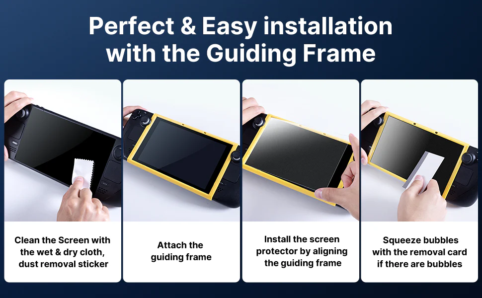 Steam Deck OLED Matte Screen Protector 2Pack Anti Glare Kit - Image 12
