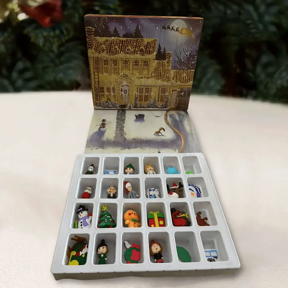 Advent Calendar 24 Days 3D Figures Christmas Countdown Gift - Image 10