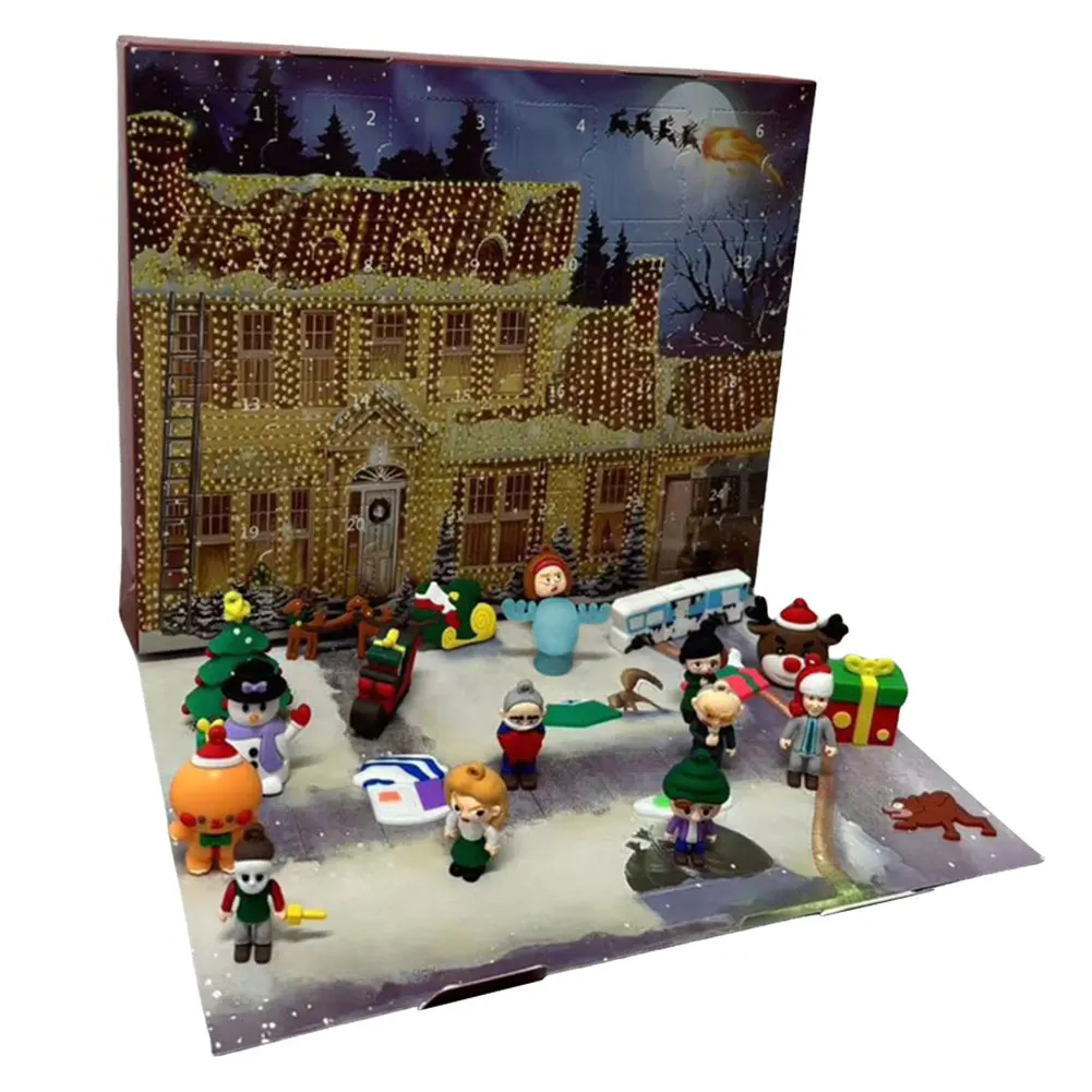 Advent Calendar 24 Days 3D Figures Christmas Countdown Gift - Image 16