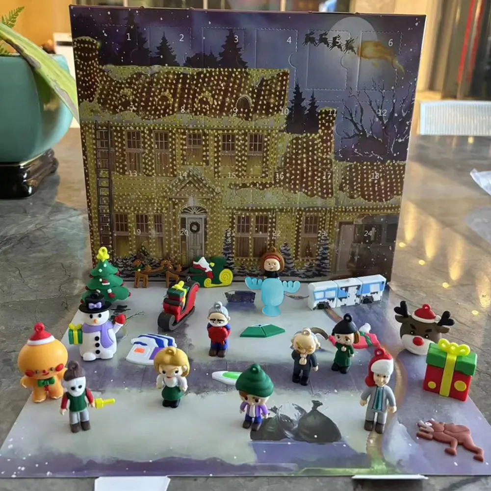 Advent Calendar 24 Days 3D Figures Christmas Countdown Gift - Image 8