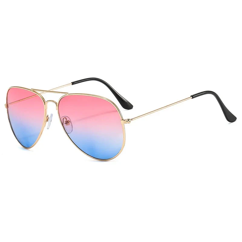 2025 Double Bridge Aviation Sunglasses - Alloy Frame, Ocean Gradient Lens, Unisex Eyewear - Image 11