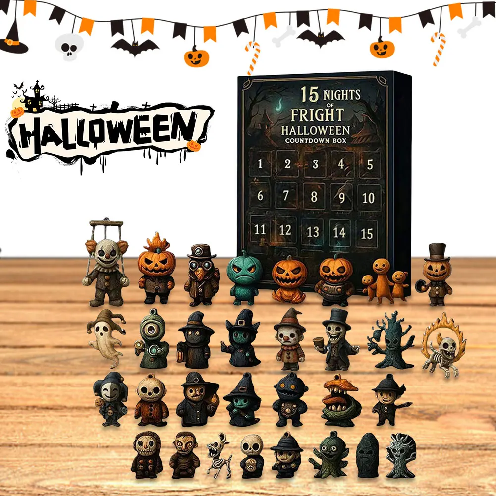 Halloween Advent Calendar 31 Days Collectible Figurines 2025 - Image 3