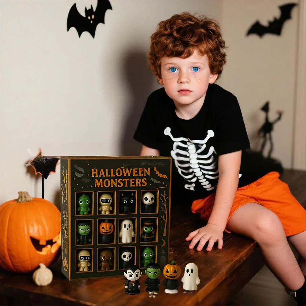 Halloween Advent Calendar 12 Spooky Mini Dolls 2025 - Image 8