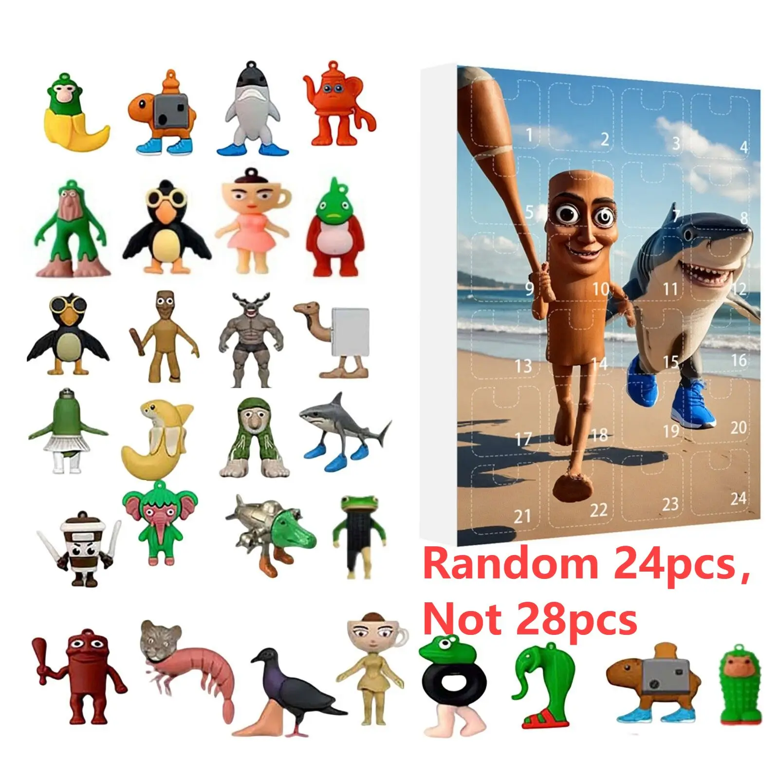 Advent Calendar 24 Day Italian Brainrot Christmas Keepsake - Image 15