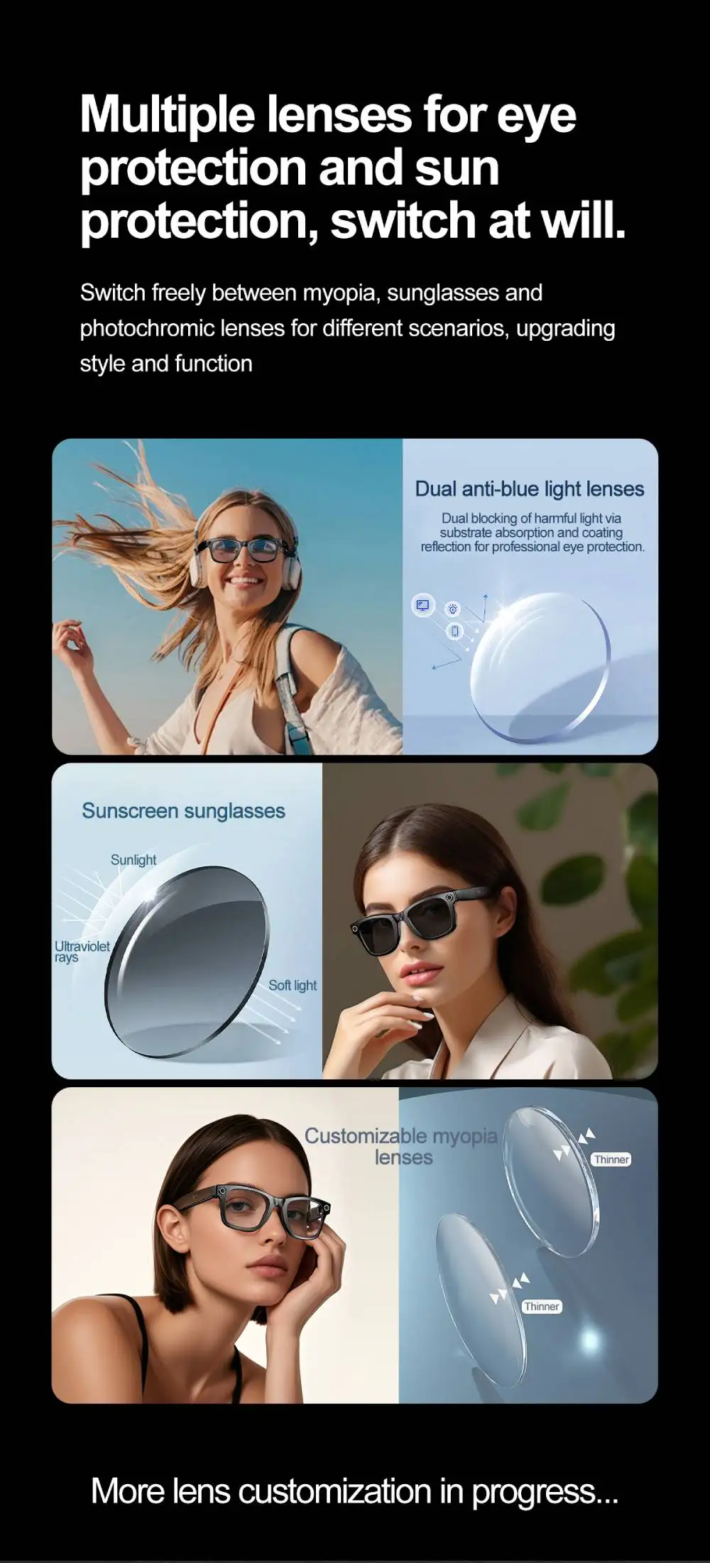 AI Smart Glasses 720P Translation Camera Sunglasses - Image 23