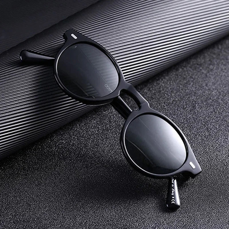 2025 Round Cat Eye Sunglasses Men Women Vintage Driving Shades Fashion Retro Oculos De Sol