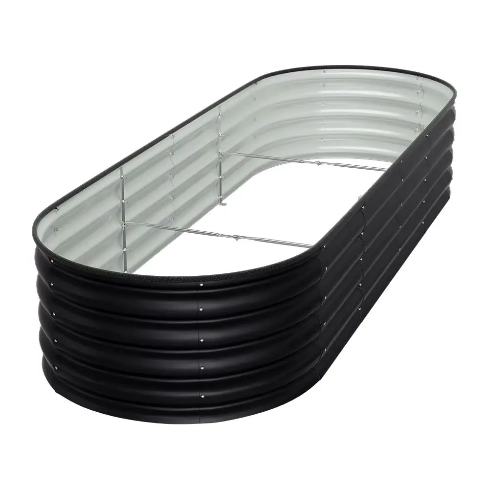 240cm Galvanized Steel Raised Garden Bed, Bottomless Design for Healthy Plant Growth, Weather Resistant, Easy Assembly - Image 4