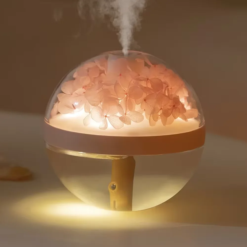 270ML Air Humidifier USB Rechargeable with LED Light Mist Maker - Image 2