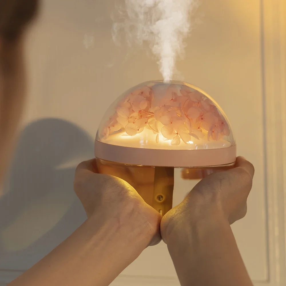 270ML Air Humidifier USB Rechargeable with LED Light Mist Maker - Image 3
